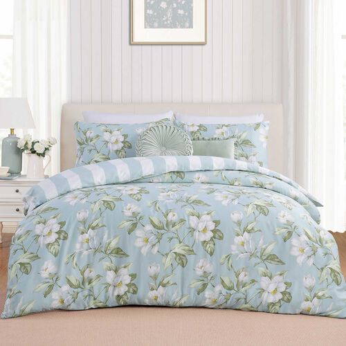 Laura Ashley Magnolia Lille Stripe Quilt Cover Set