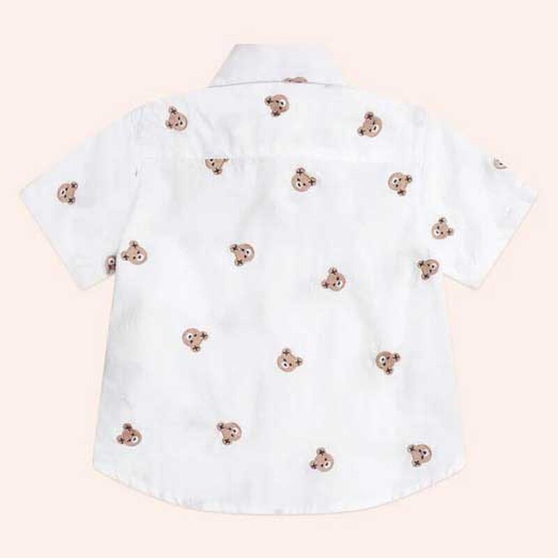 Huxbaby Shortsleeve Huxbear Button Up 6M-2Y image number 1