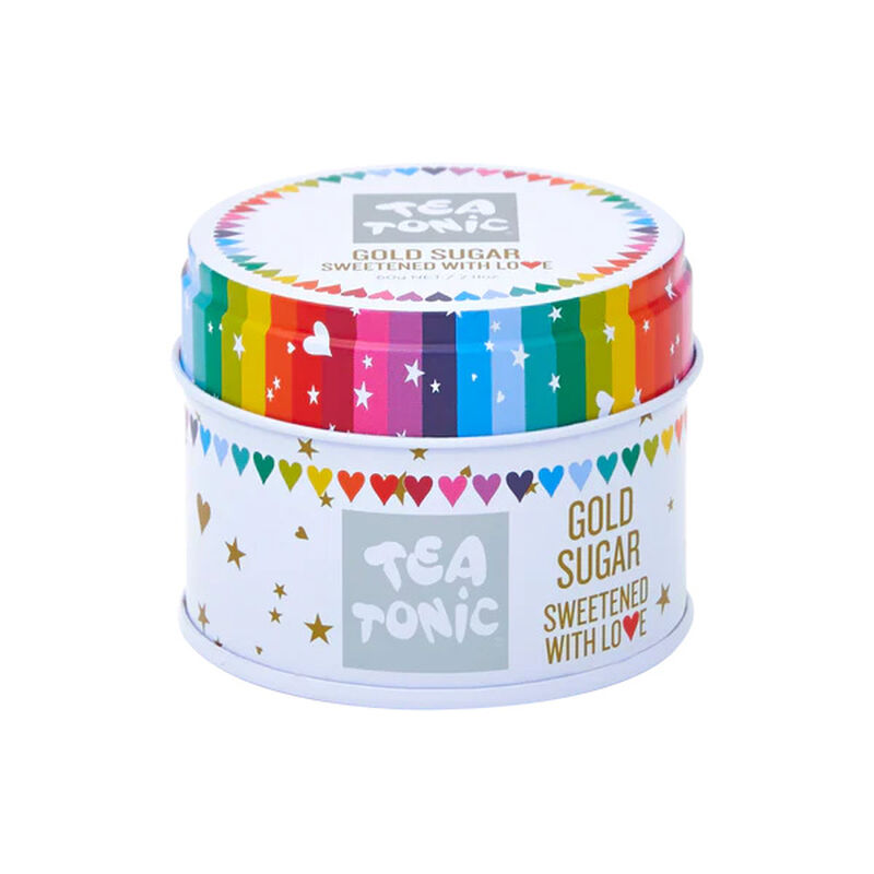 Tea Tonic Gold Sugar with Hearts - 60g image number 0
