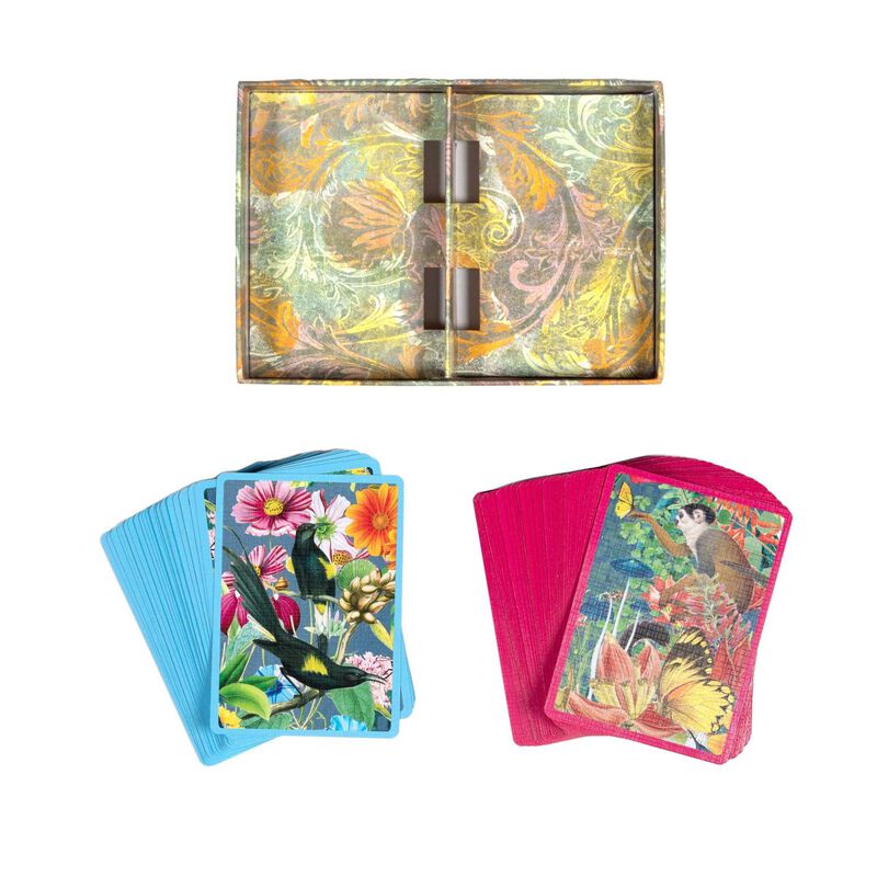 EeBoo Playing Cards Garden of Eden Set of 2 image number 1