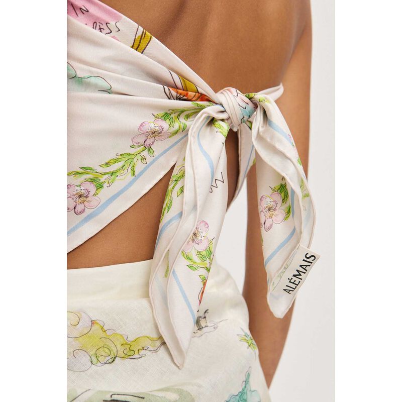 ALÉMAIS Court Silk Scarf image number 2