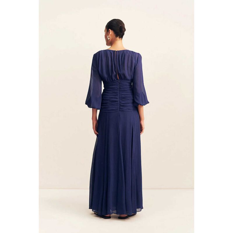 Shona Joy Romy High Neck Balloon Sleeve Maxi Dress image number 1