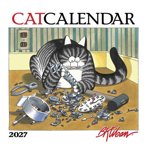 Pomegranate B Kliban Cat Wall Calendar 2027