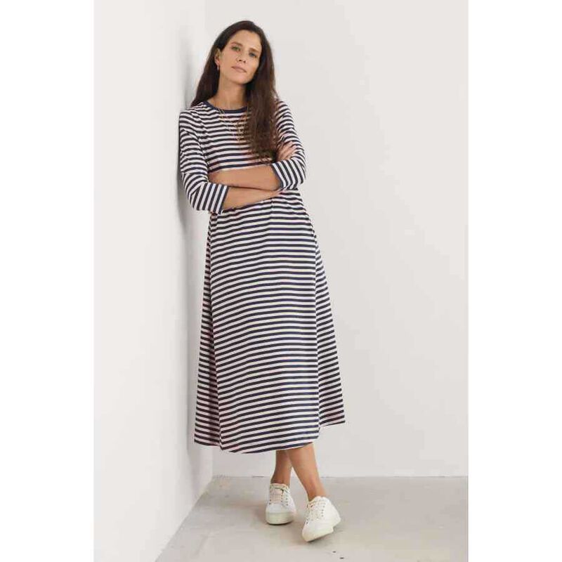 Seasalt Cornwall 3/4 Ivey Dress Mini Cornish Hessian Maritime image number 3