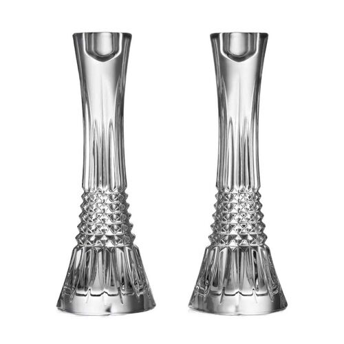 Waterford Lismore Diamond Candlestick 25cm Set of 2
