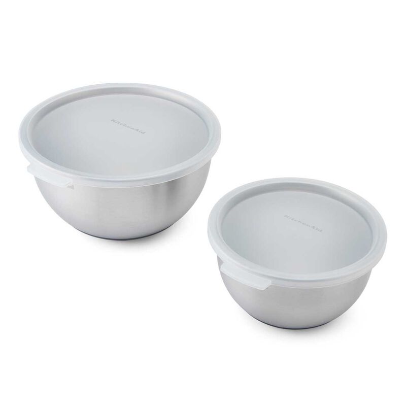 KitchenAid Stainless Steel Mixing Bowls Set Of Two image number 0