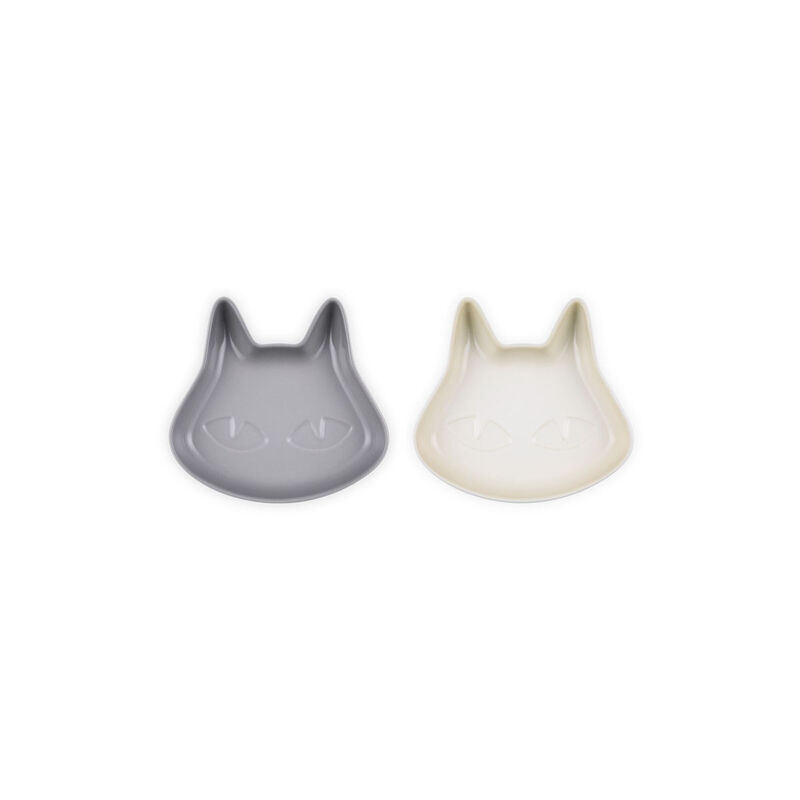 Le Creuset Stoneware Set of 2 Cat Dessert Plates image number 4