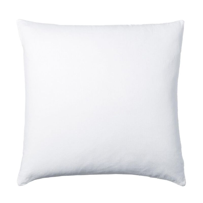 West Elm European Linen Euro Sham White image number 0