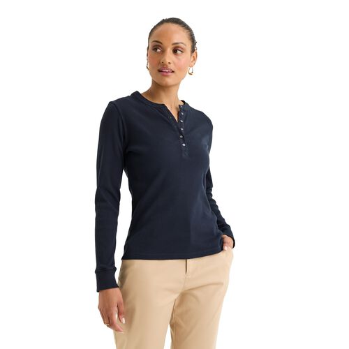 Yarra Trail Mineral Rib Henley Tee