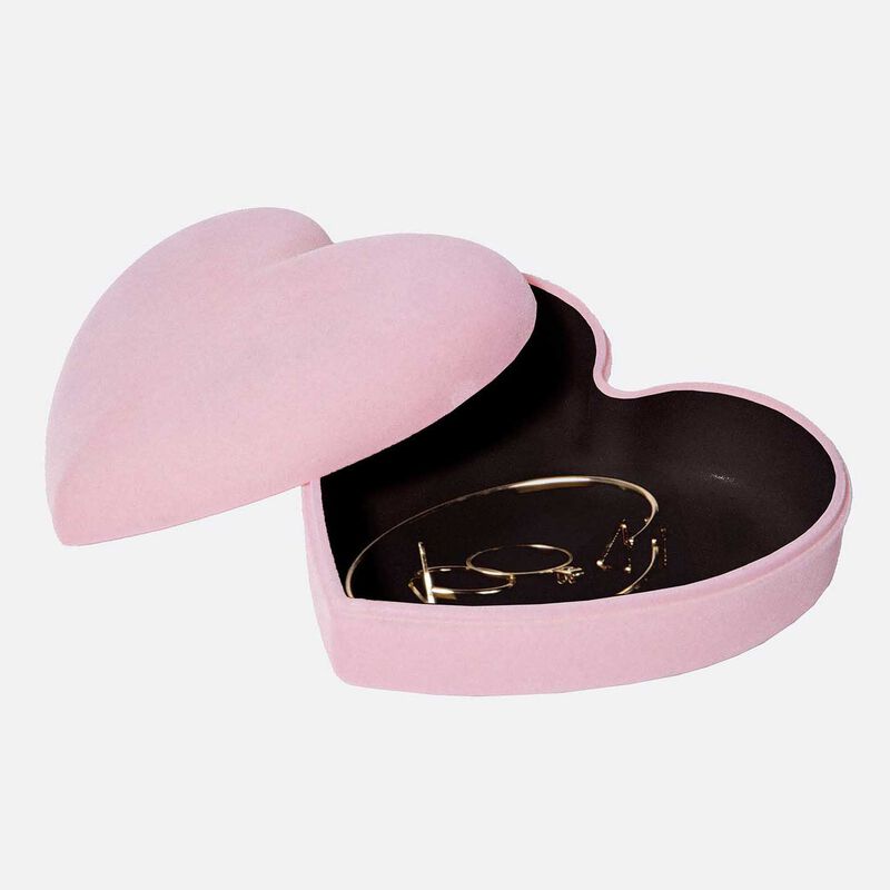 DOIY Love Velvet Storage Box Pink image number 1