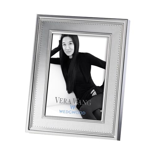 Vera Wang Grosgrain Silver Frame 5x7"
