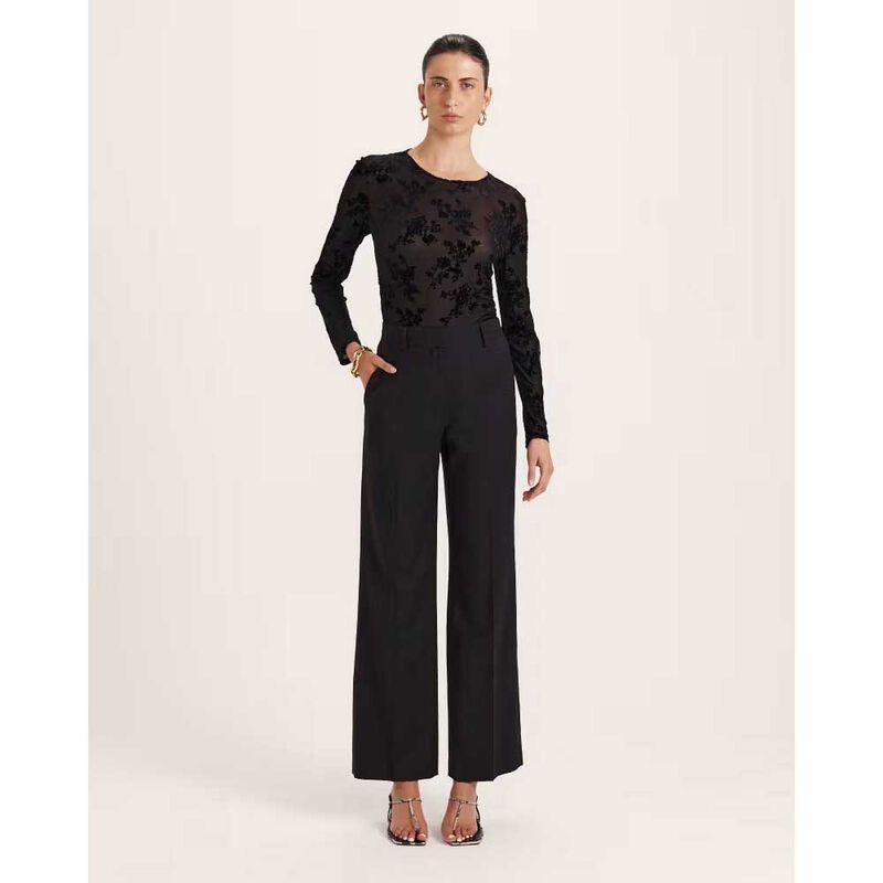 SABA Celeste Wool Slim Straight Pnt image number 3