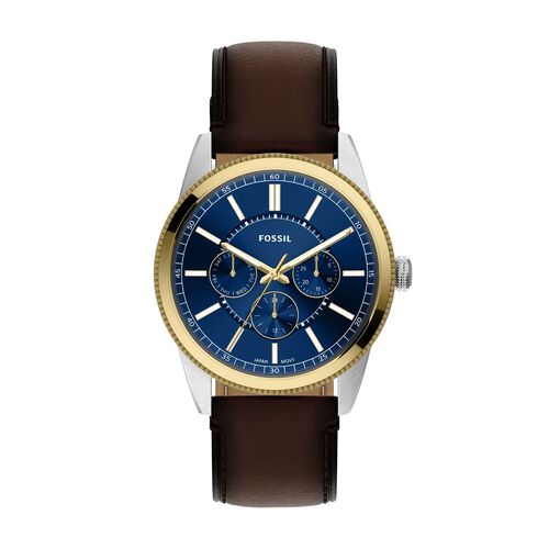 Fossil Pearson 42mm Multifunction Brown Leather Watch