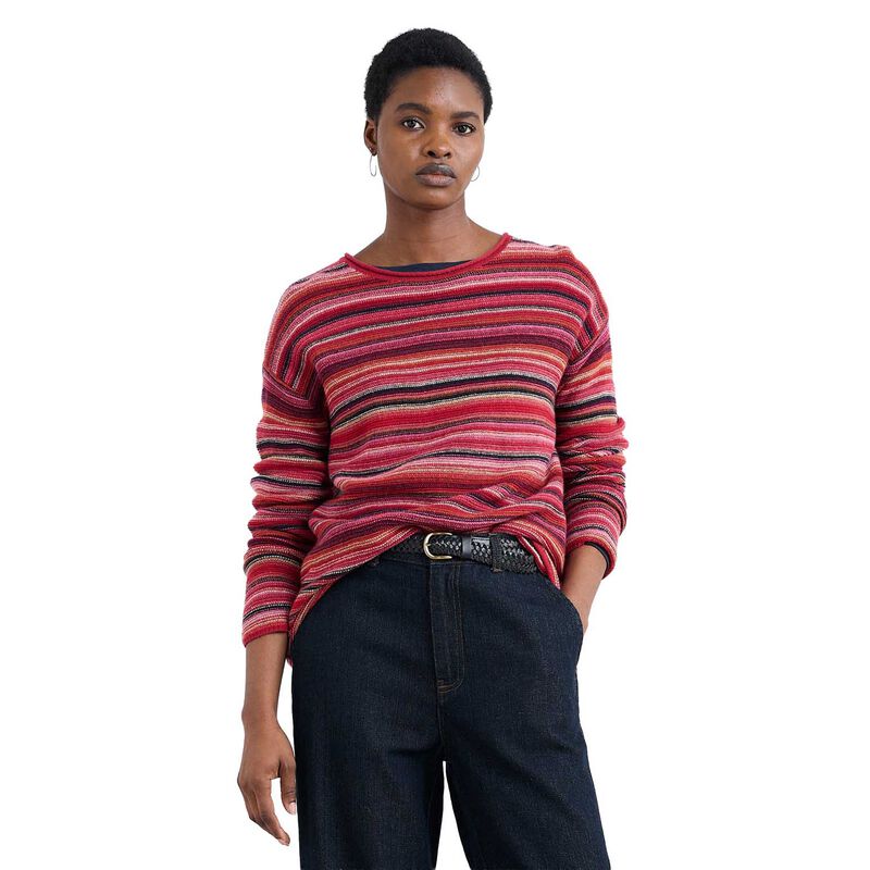 Seasalt Cornwall Fruity Jumper II Ripple Marks Clove Multi image number 0