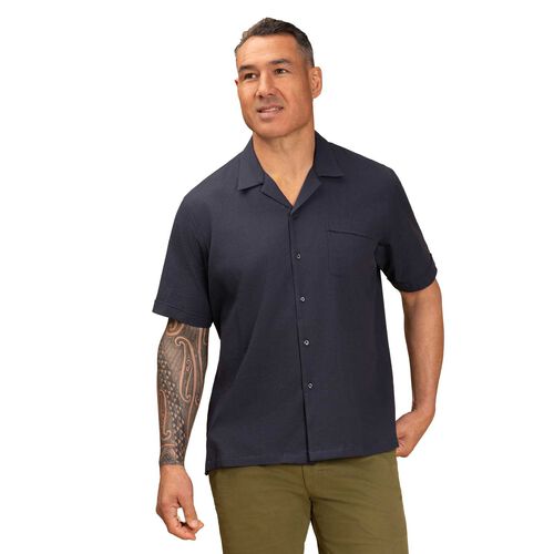Rembrandt Hahei Navy Short Sleeve Shirt