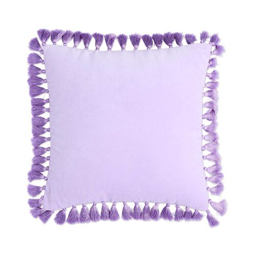 Kip&Co Lilac Velvet Tassel Cushion