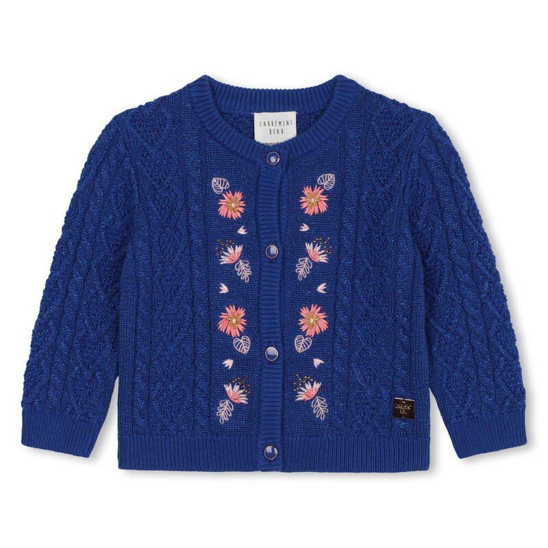 Carrement Beau Shiny Thread Knitted Cardi 6 - 18M image number 0