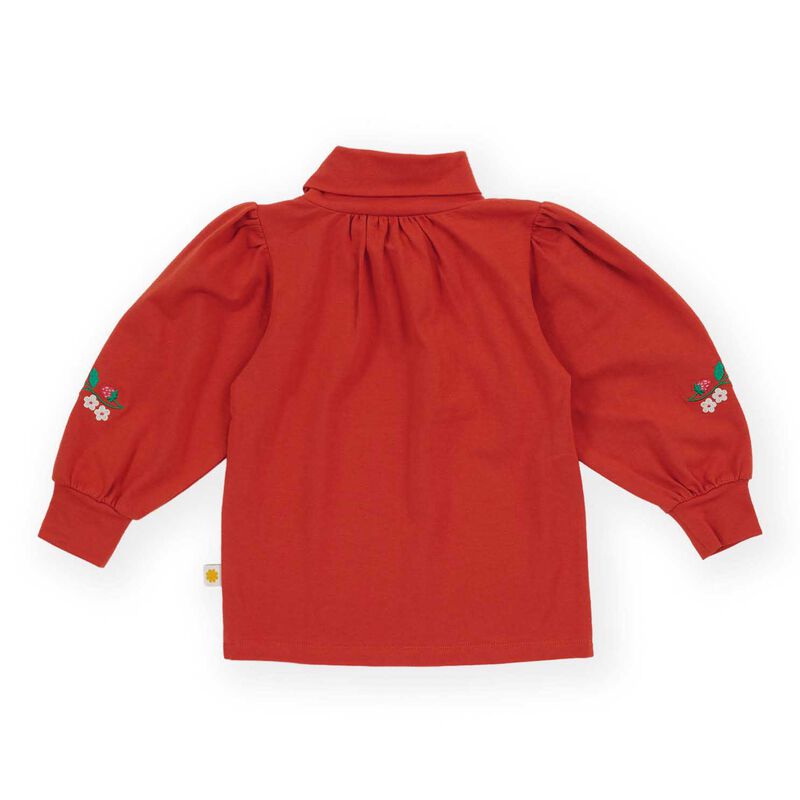 Goldie + Ace Sofia Strawberry Puff Sleeve Skivvy 3-5Y image number 1