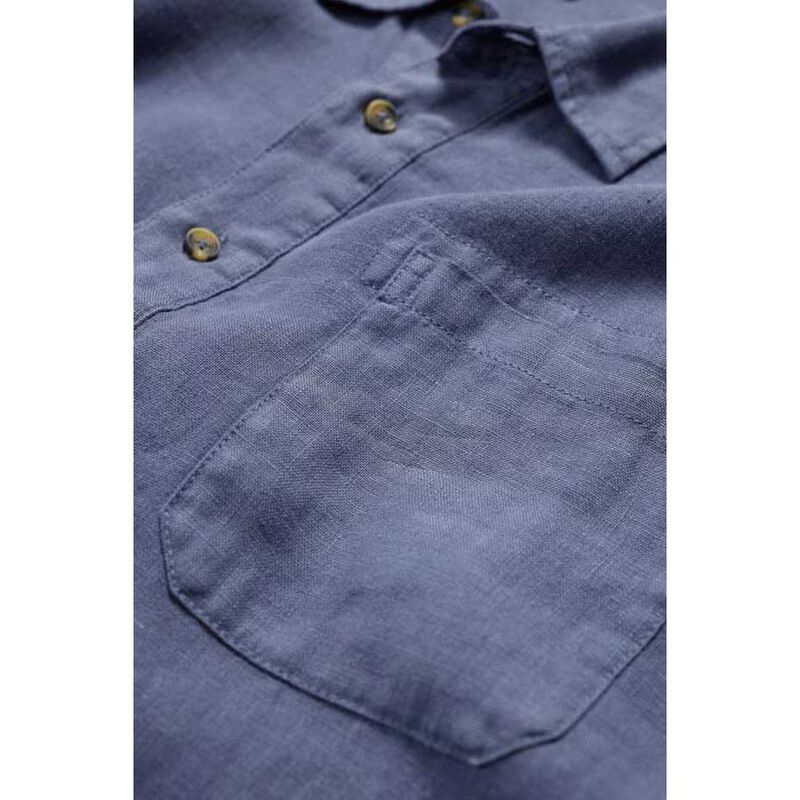 Seasalt Cornwall Mens Artist's Shirt Vintage Indigo image number 2