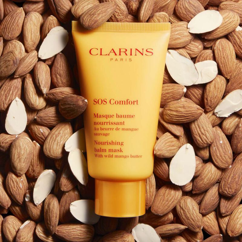 Clarins SOS Comfort Nourishing Balm Mask - Soothing Mango Face Mask image number 3