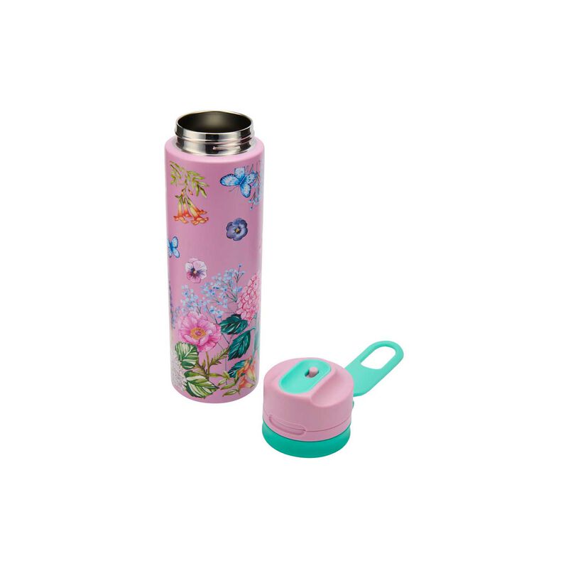 Maxwell & Williams Botanica Double Wall Insulated Chug Bottle 750ml Pink image number 1