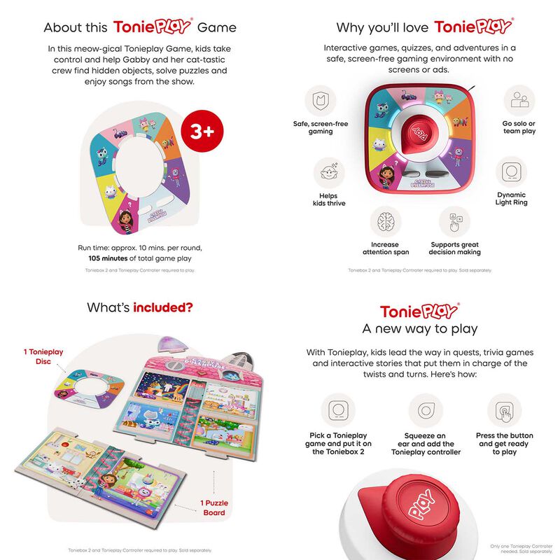 tonies Tonieplay Game - Gabby's Dollhouse: Cat-Tastic Scavenger Hunt image number 1