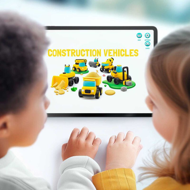 Hey Clay Construction Vehicles Series Motors 12 Can image number 3