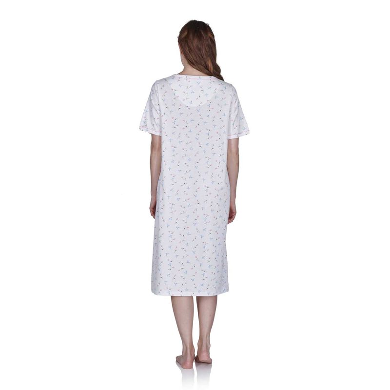La Marquise Flower Leaf Jersey Short Sleeve Nightdress image number 1