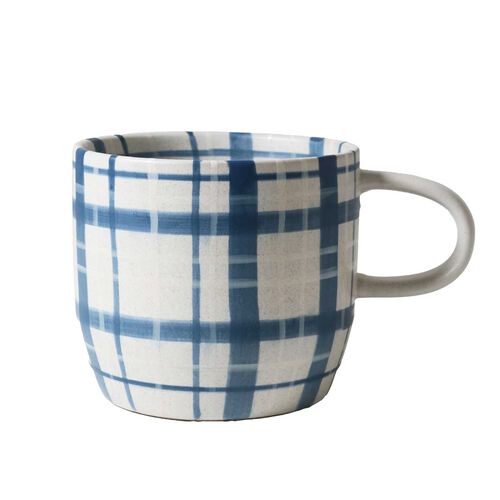 Robert Gordon Cat's Pyjamas Mug - Denim Check