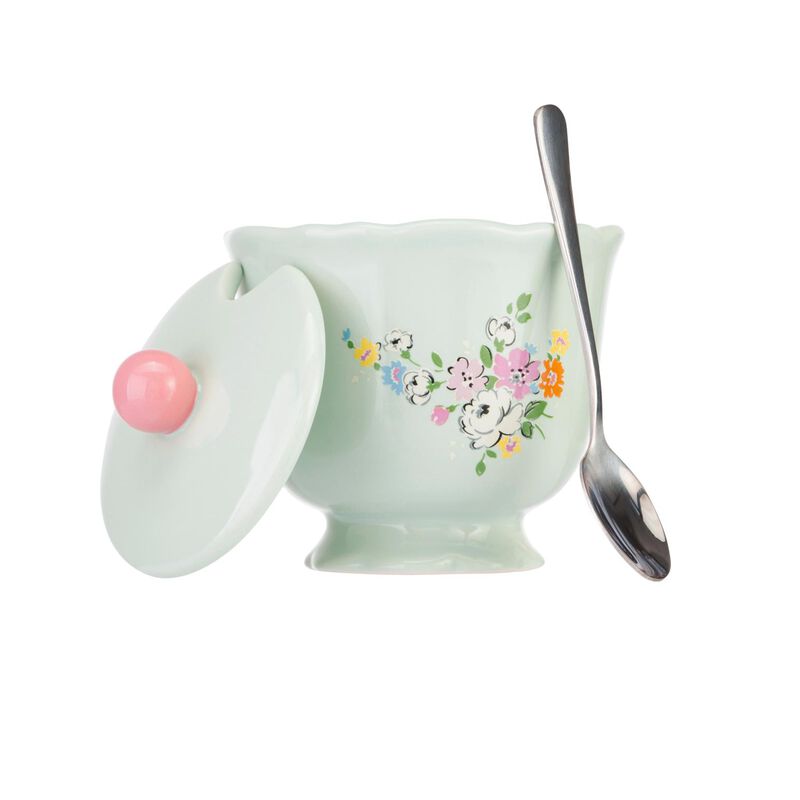 Cath Kidston Feels Like Home Sugar Bowl & Spoon Set image number 1
