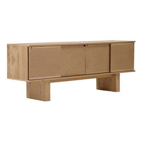 West Elm Buxton Media Console Blonde
