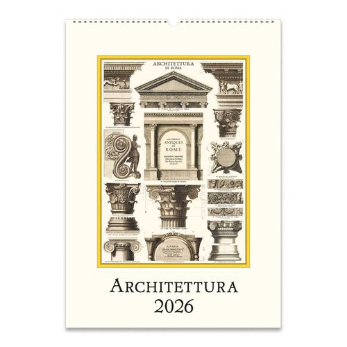 Cavallini Architettura 2026 Wall Calendar
