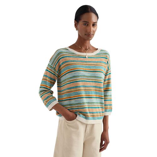 Seasalt Cornwall Knavock Jumper - Dittany Amber Multi