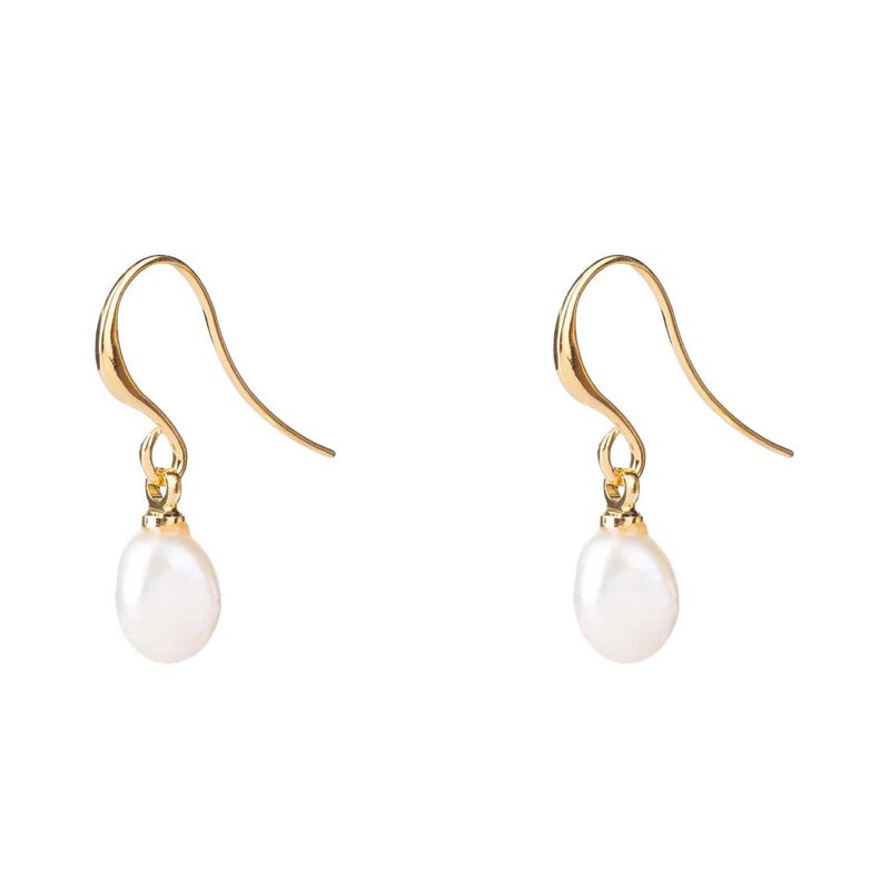 Stella + Gemma Earring Gold Mother of Pear Drop image number 0
