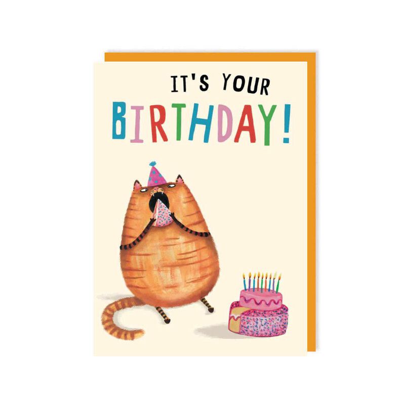 Clare Reilly Cake Cat Birthday Card image number 0