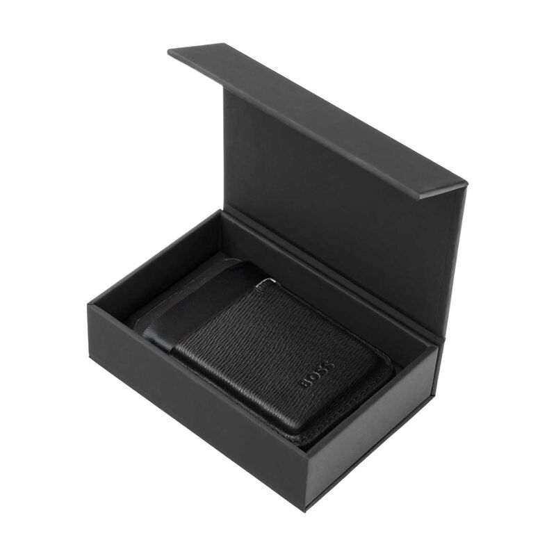 Boss Card Holder With Magnet Mobile Iconic Black image number 1