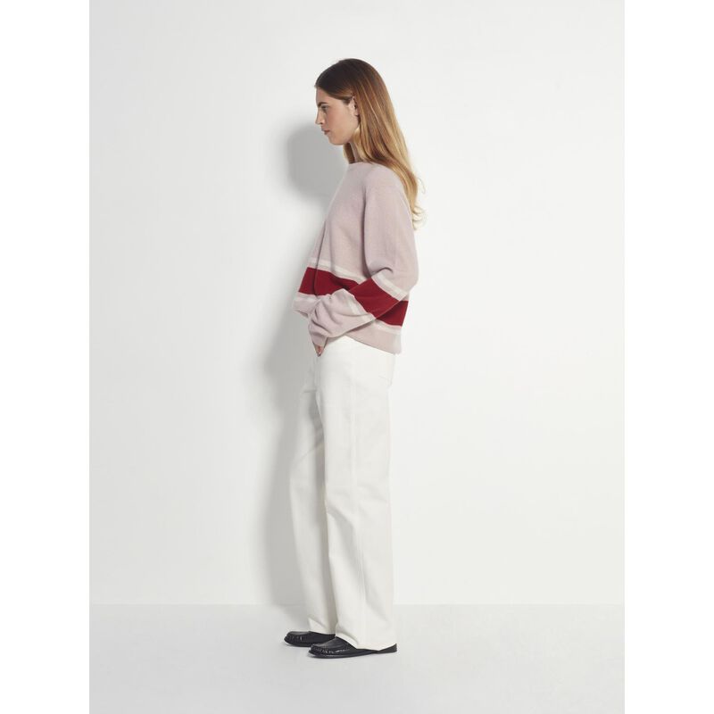 Juliette Hogan Stripe Crew Sweater image number 3