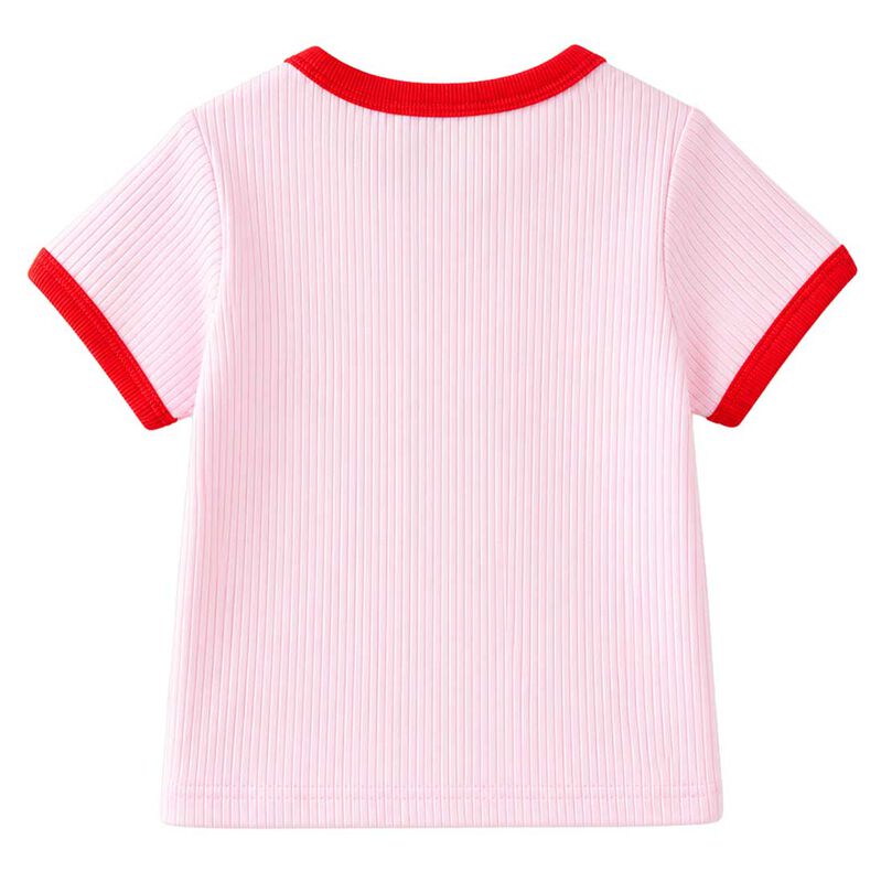 Milky Pink Lady Rib Tee 00-1Y image number 1