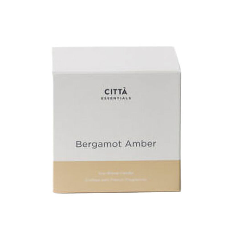Citt&agrave; Bergamot Amber Ceramic Candle White 200g image number 0