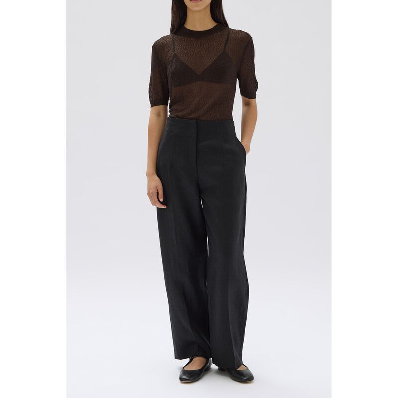 Assembly Label Liza Linen Pant Black image number 1