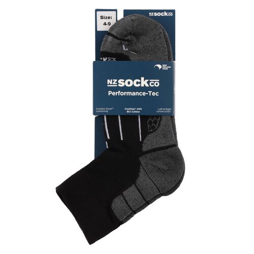 NZ Sock Co Sport Performance Tec Quarter