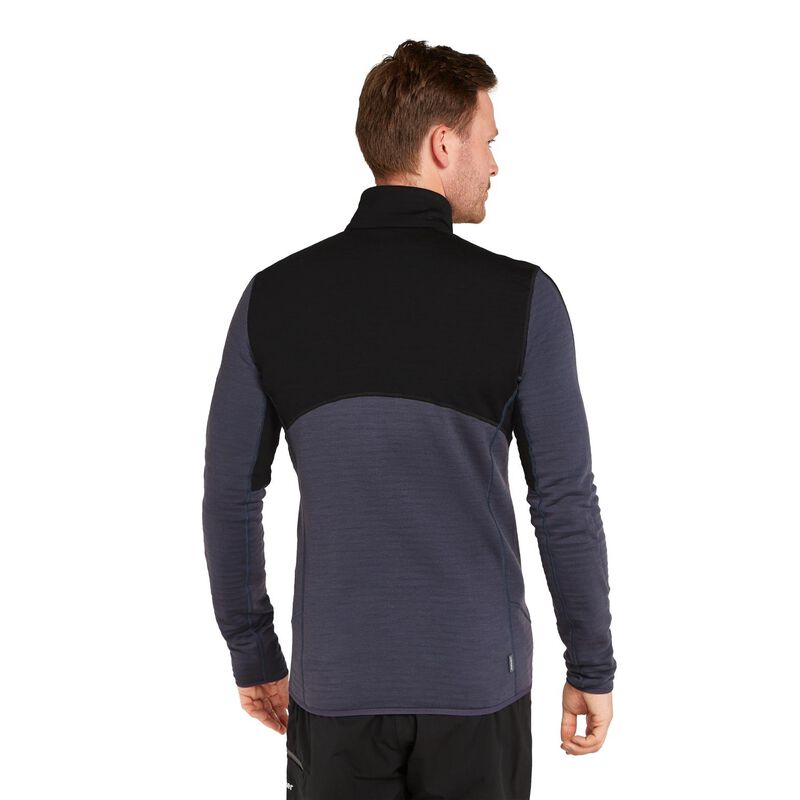 Icebreaker M Merino 400 RealFleece Descender LS Zip image number 1