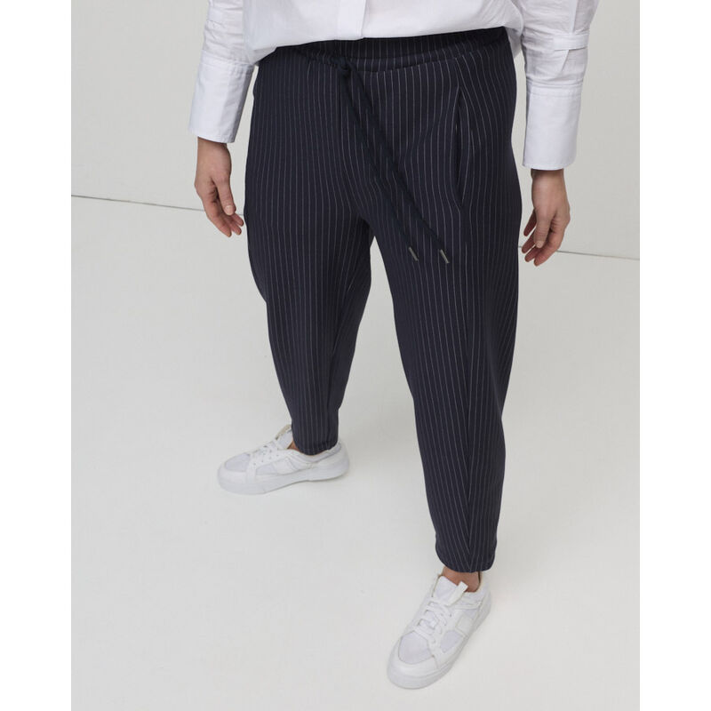 Marco Polo Pinstripe Ponte Barrel Pant image number 1