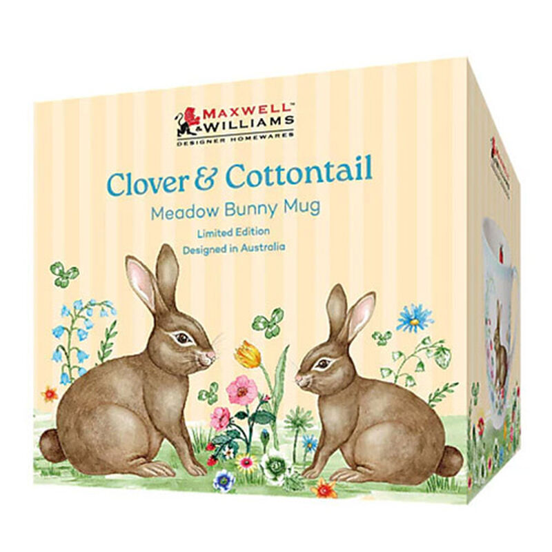 Maxwell & Williams Clover & Cottontail Meadow Bunny Mug 375ml Gift Boxed image number 2
