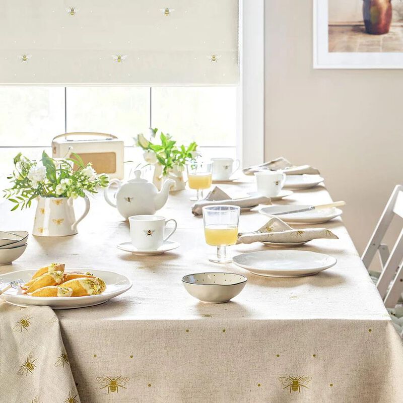 Sophie Allport Tablecloth Linen Blend - Bees image number 2
