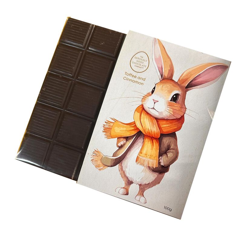 Seriously Good Chocolate Dark Chocolate Toffee & Cinnamon Hare Tablet 100g image number 1