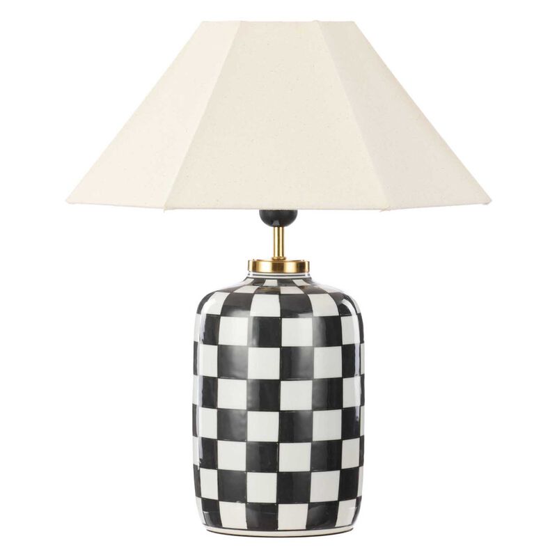 Academy Haynes Table Lamp - Black/White/Natural image number 0