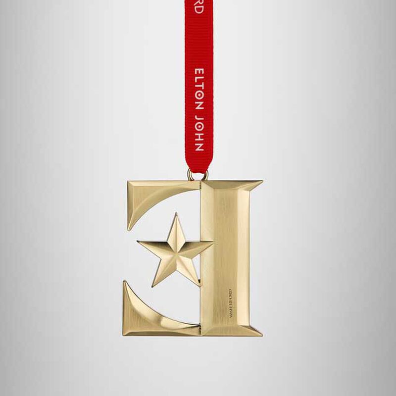 Waterford Elton John Golden E Ornament image number 3