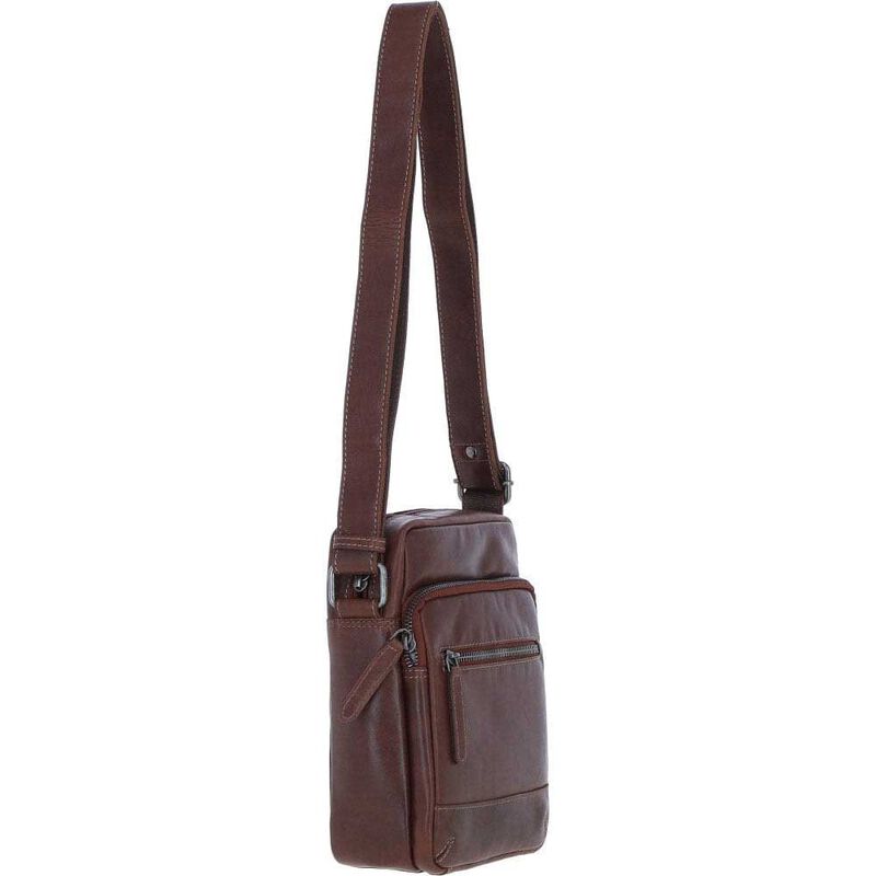 Ashwood Leather Men's Zip Crossbody Bag image number 6
