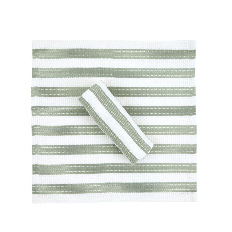Wallace Cotton WC Stripe Washcloth Set 2 image number 0
